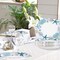50Pcs Ocean Oval Paper Plates 10" x 12" Large Disposable Heavy Duty Blue Coastal